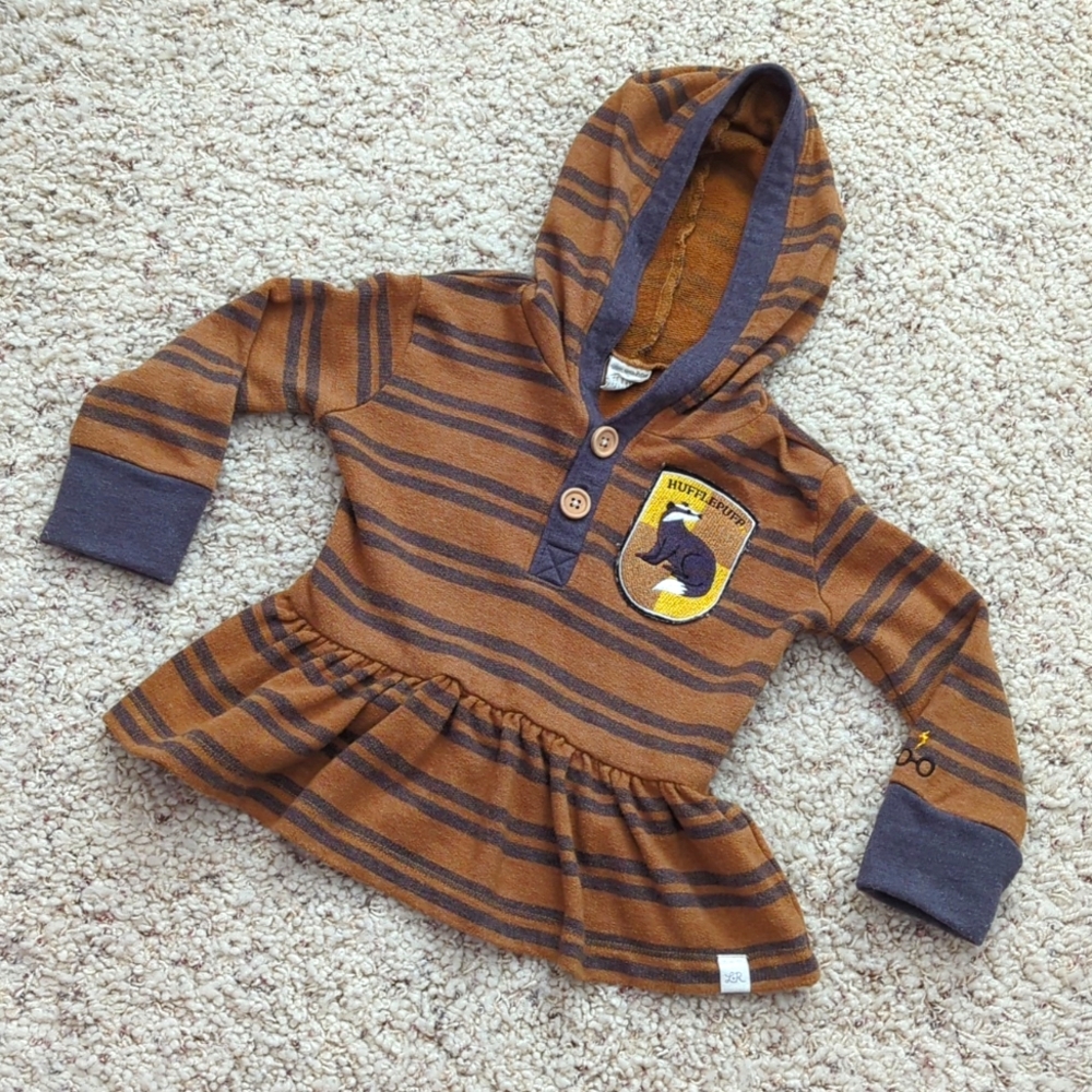 Lulu+Roo Harry Potter Ravenclaw hooded peplum tunic size 18-24 mos